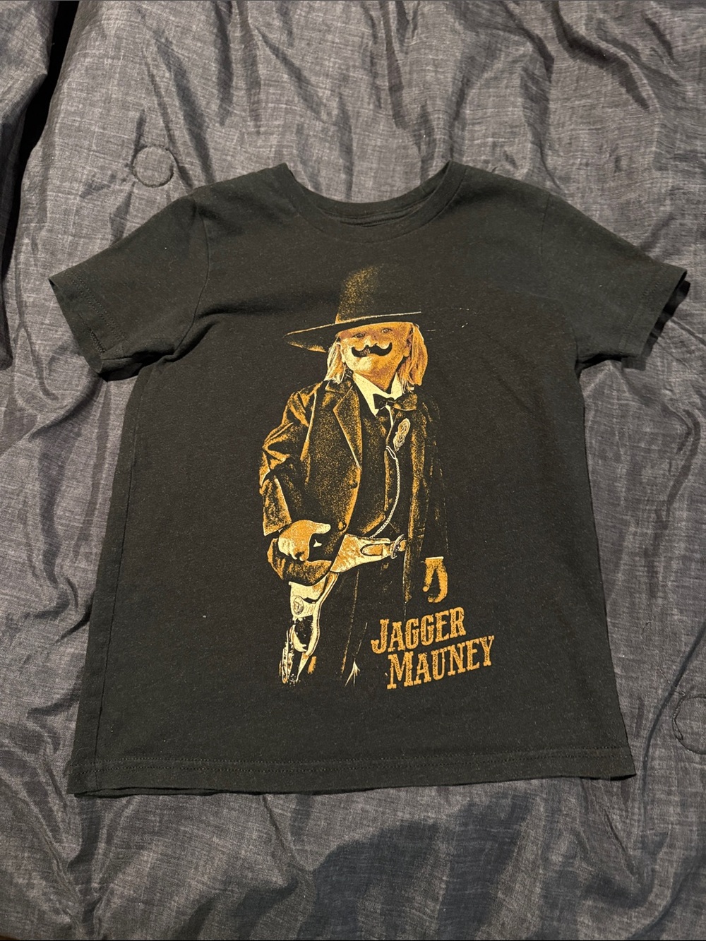 Kids' Black Graphic Short Sleeve Tee